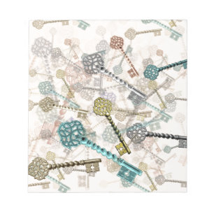 Bloc-note Shabby chic touches vintage imprimer, subtil, ombr