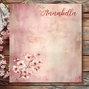 Bloc-note Shabby Pink Grunge Vintage Floral Petit