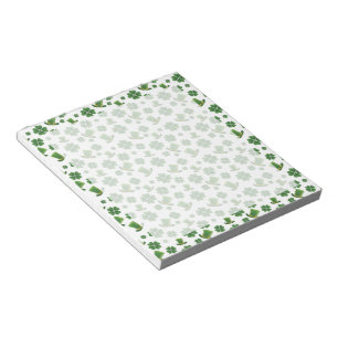 Bloc-note Shamrocks et chapeaux supérieurs