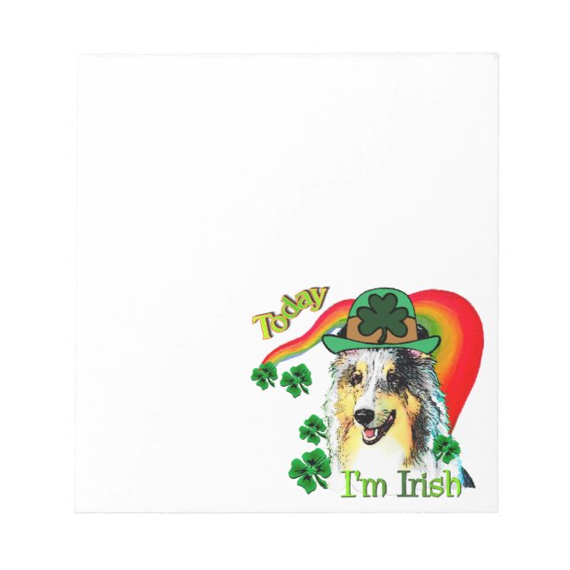 Bloc-note Shetland Sheepdog St patrick (Devant)