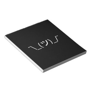 Bloc-note Shrug Emoticon ¯\_(ツ)_/¯ Japanese Kaomoji
