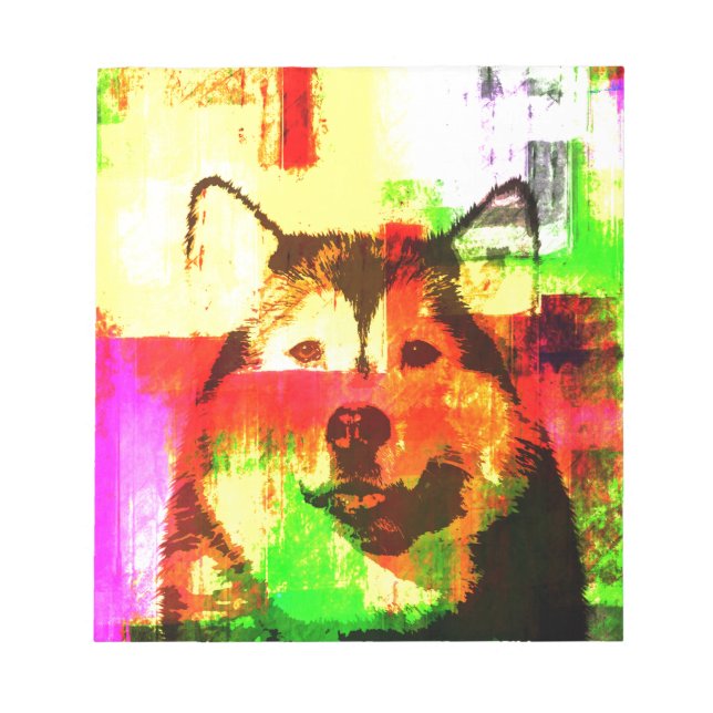 Bloc-note Sibérie Husky Chig Art (Devant)