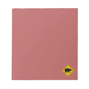 Bloc-note signe routier australien wombat