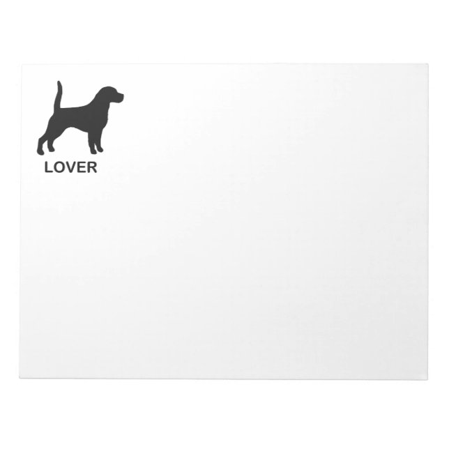 Bloc-note silhouette beagle (Devant)