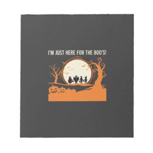 Bloc-note Silhouette de fantôme de Halloween Boo