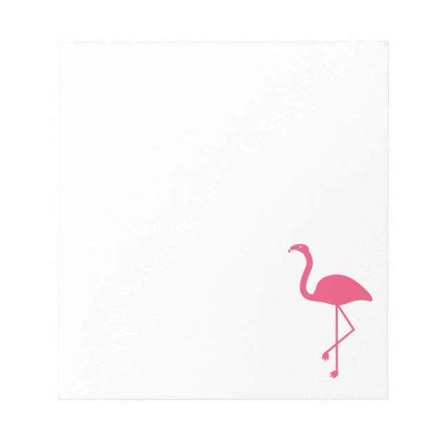 Bloc-note Silhouette de flamant rose (Devant)