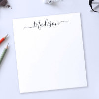 Simple Chic Minimaliste Script Tourbillonnant Nom 