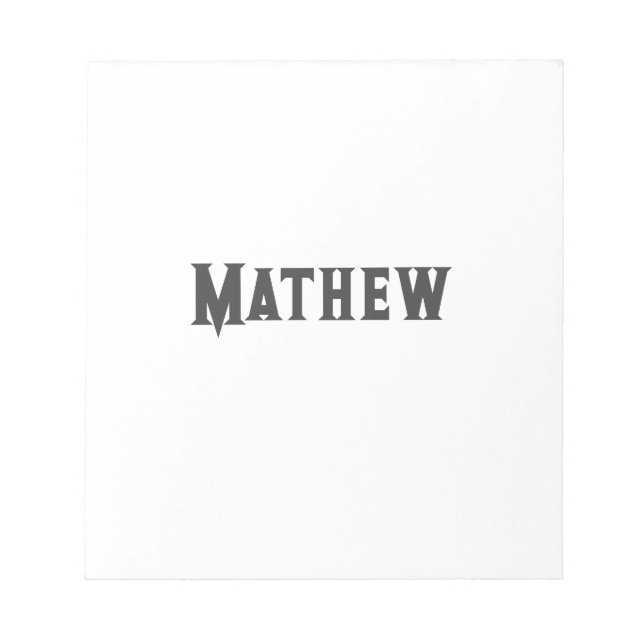 Bloc-note simple lettre initiale monogramme ajouter votre no (Devant)
