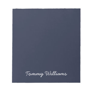 Bloc-note Simple minimaliste bleu marine