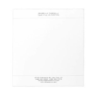 Bloc-note Simple minimaliste simple moderne professionnel