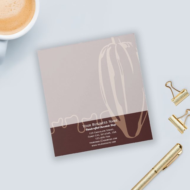 Bloc-note Simple Moderne Chocolatier De Fèves De Cacao Bouti (Créateur téléchargé)