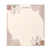 Simple Sketch Floral Notepad