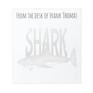 Bloc-note Simple Style Nature Shark Ocean Sea Life