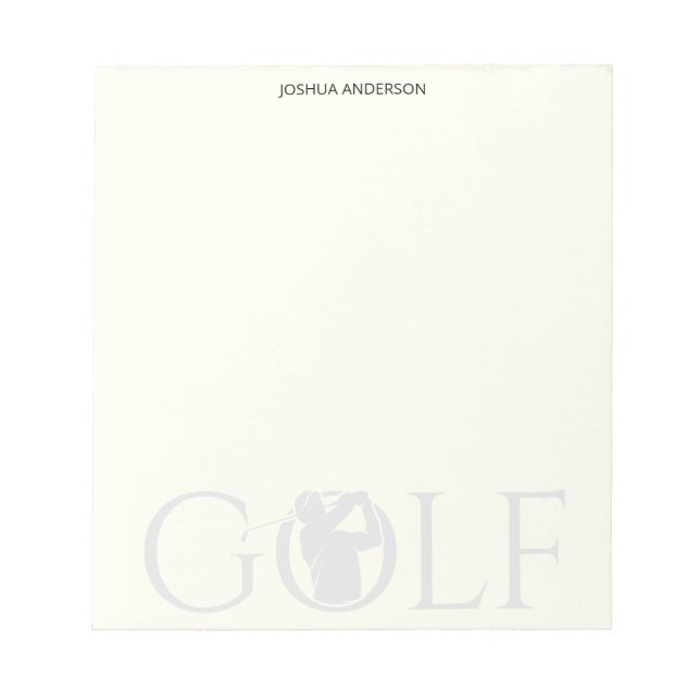 Bloc-note Simple Ventilateur de golf personnel papeterie (Devant)