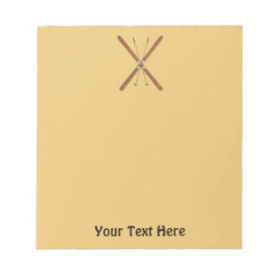 Bloc-note Skis De Fond Et Polonais