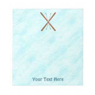 Bloc-note Skis De Fond Sur Neige