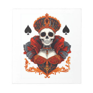 Bloc-note Skull Queen of Spades