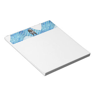 Bloc-note SlipperyJoe's homme musclé six-pack abs blanc sous