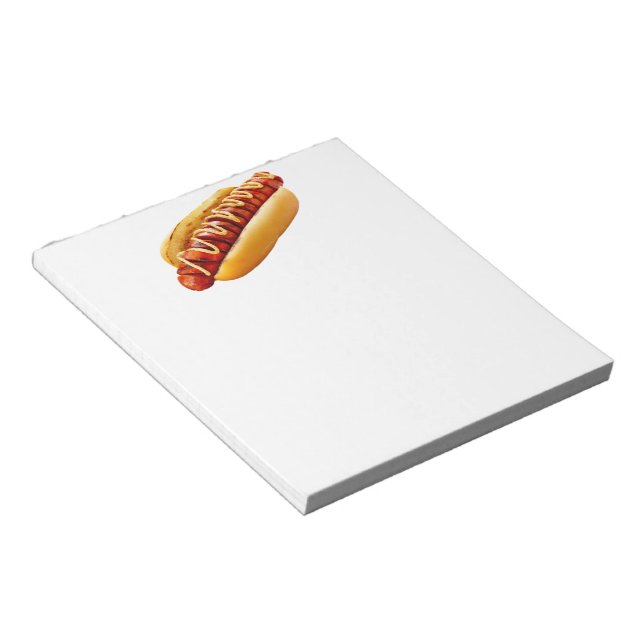 Bloc-note SlipperyJoe's hot dog niché doucement pain jaune v (Incliné)