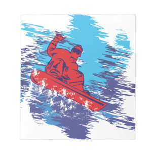 Bloc-note Snowboardeur cool
