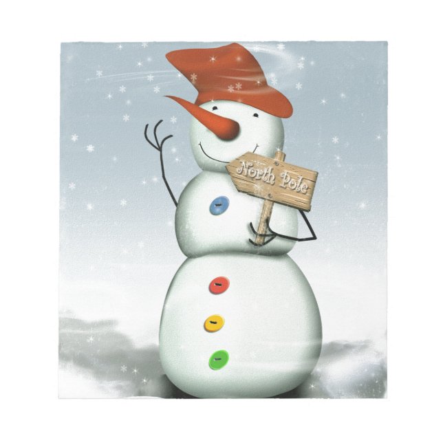 Bloc-note Snowman du Pôle Nord (Devant)