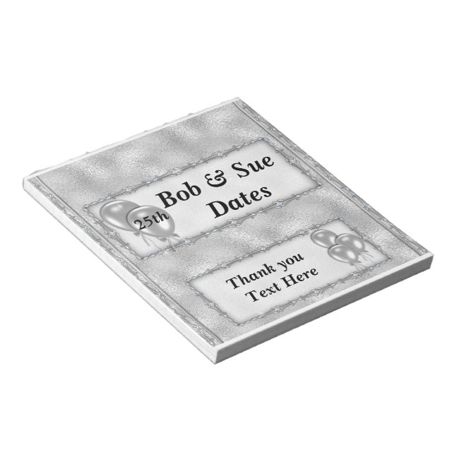 Bloc-note Soirée Anniversaire Candy Bar Wrappers Party Favor (Incliné)