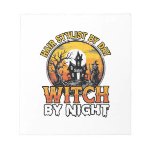 Bloc-note Sorcière Coiffeuse De Nuit Vintage Halloween Desi