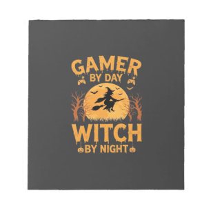 Bloc-note Sorcière de jeu Halloween Conception de jeu
