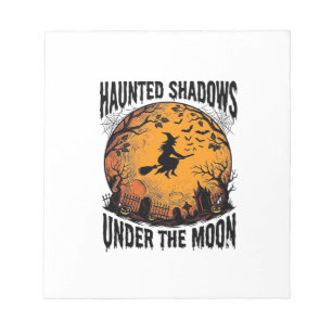 Bloc-note Sorcière de Lune d'Halloween Chemise de Nuit Vinta