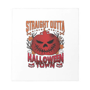 Bloc-note Sortis d'Halloween Town Fantômes de citrouille rou