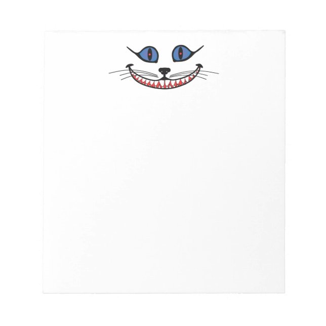 Bloc-note Sourire du Chat du Cheshire  (Devant)