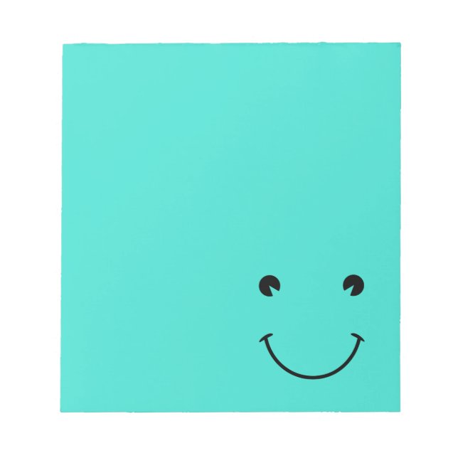 Bloc-note Sourire Turquoise (Devant)