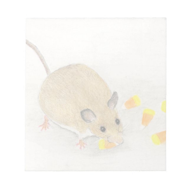 Bloc-note Souris avec Cornes à bonbons (Devant)