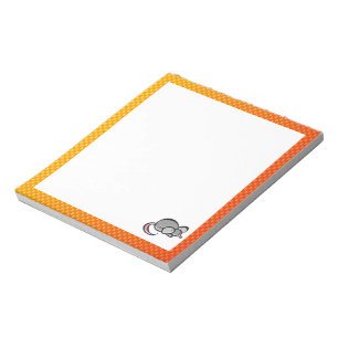 Bloc-note Souris orange jaune
