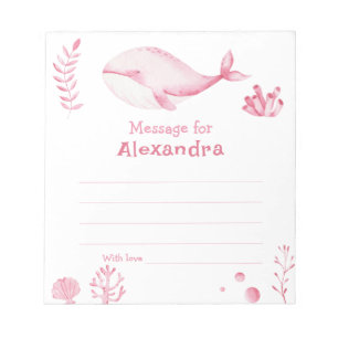 Bloc-note Sous la mer Message de capsule temporelle d'annive