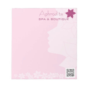 Bloc-note Spa et boutique d'Aphrodite de modèle de bloc -