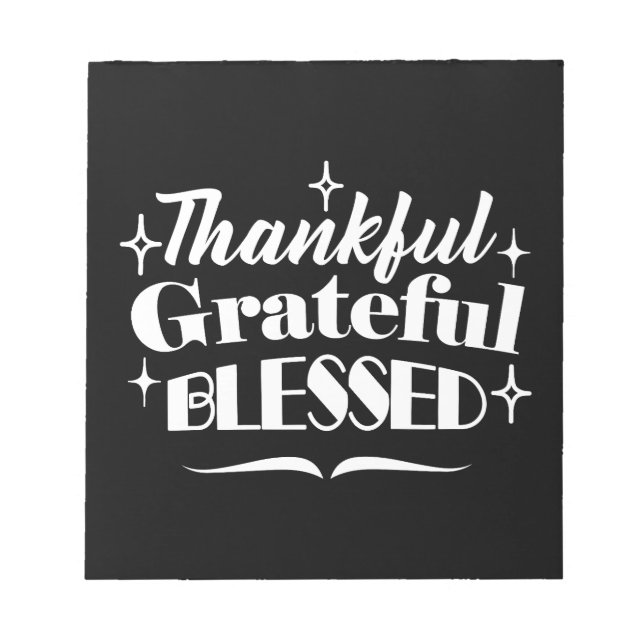 Bloc-note Sparkling Thanksgiving Devis Holiday Design (Devant)