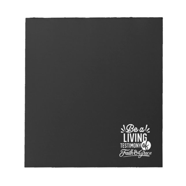 Bloc-note Spiritual Living Testimony Faith and Grace Quote (Devant)