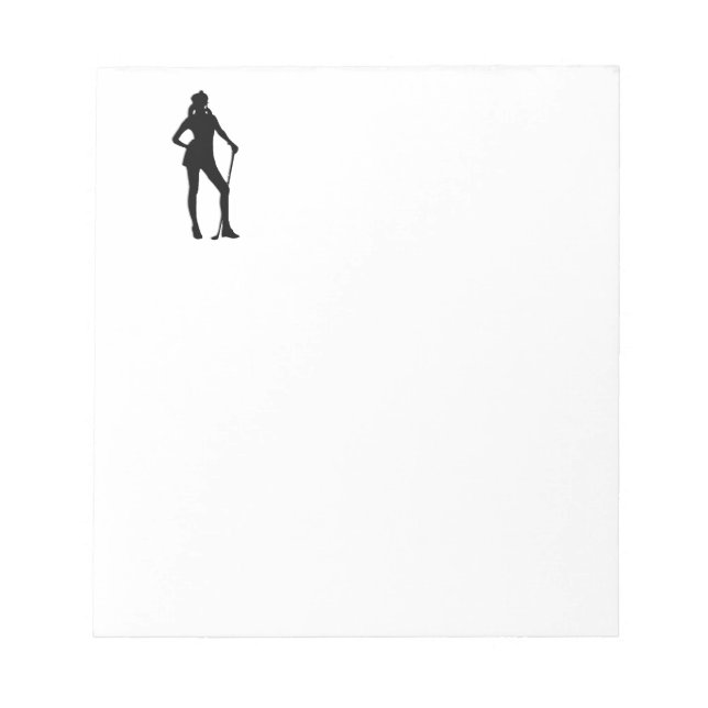 Bloc-note Sport de golf féminin (Devant)