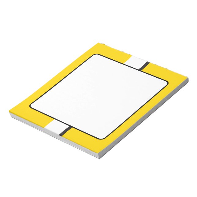 Bloc-note Sportscar jaune (Tourné)
