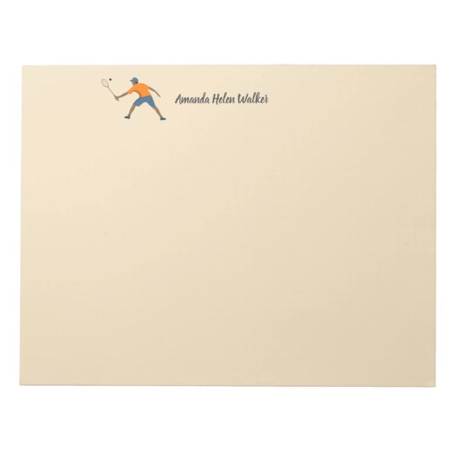 Bloc-note Squash (Devant)