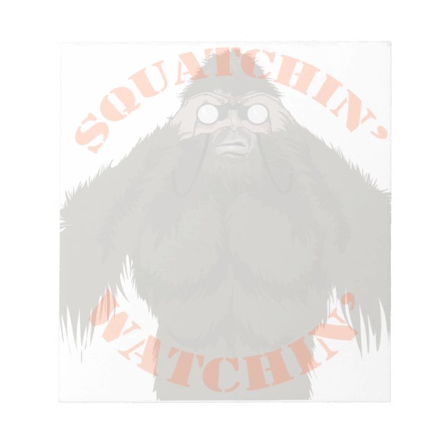 Bloc-note Squatchin' Watchin' Bigfoot Love Note Pad (Devant)