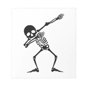 Bloc-note Squelette dab squelette qui dab - crâne homme chem
