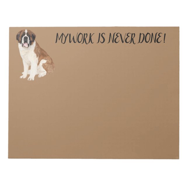 BLOC-NOTE ST. BERNARD NOTEPAD (Devant)