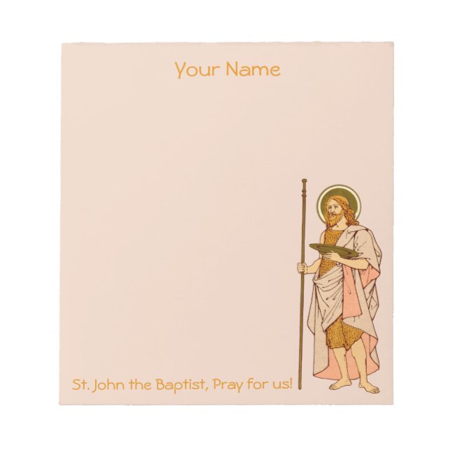 Bloc-note St. John the Baptist (RLS 06) 5,5 po x6 po (Devant)