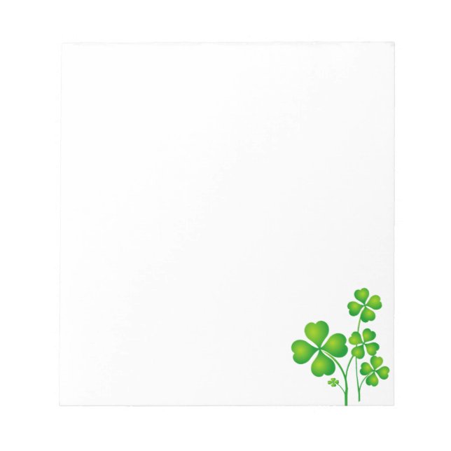 Bloc-note St. Patrick's Day Clover + vos idées (Devant)