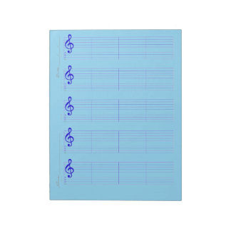 Bloc-note Staff & Ukulele Tab Paper – Printable Template
