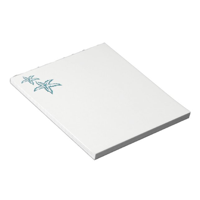 Bloc-note Starfish turquoise (Incliné)