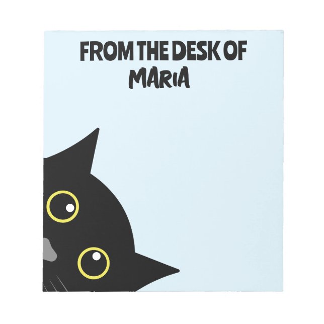 BLOC-NOTE STATIONNAIRE DE PAPIER DE LA PAGE DE LA NOTE NOIRE (Devant)