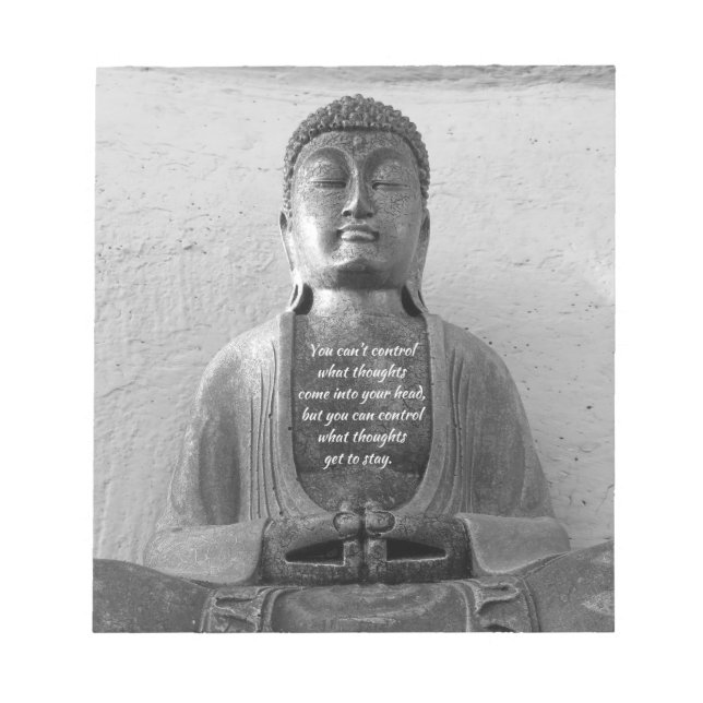 Bloc-note Statue de Bouddha antique, inspiration, méditation (Devant)